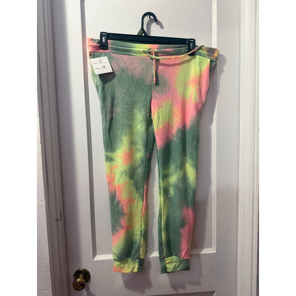 Heimish USA Green Tie Dye Joggers in S NWT